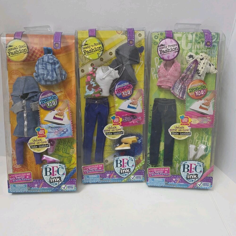 Lot Of BFC Ink Fashion Outfit NIP Doll Clothing Sets Casual Cool Ready Rock